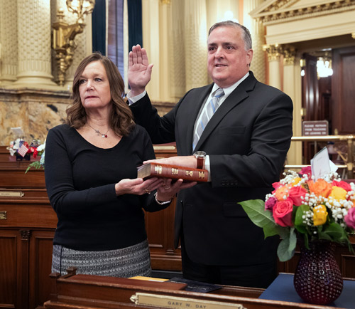 Day Takes Oath of Office